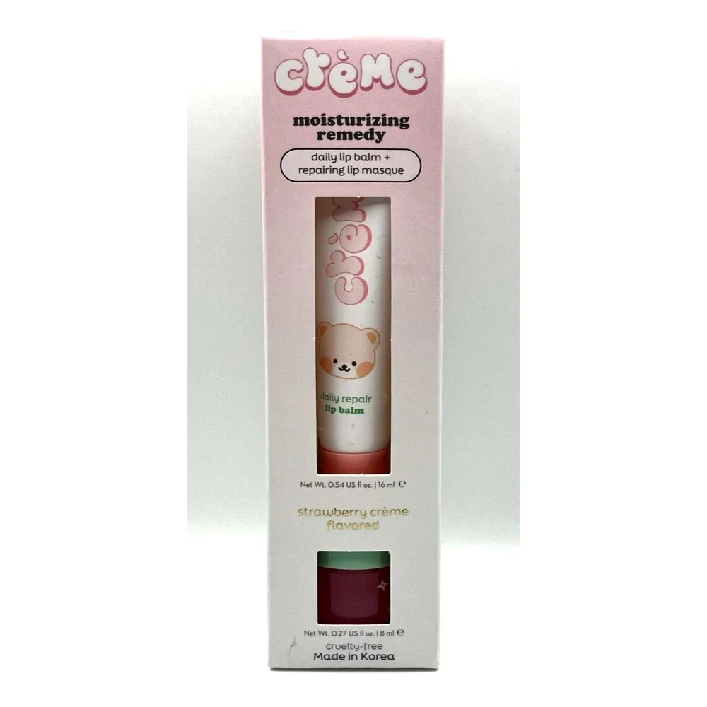 Creme Moisturizing Remedy Daily Lip Balm + Repairing Lip Masque NEW